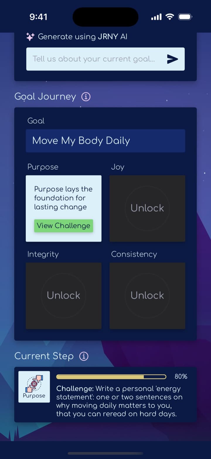 Dragonfly Goal Center with the journey